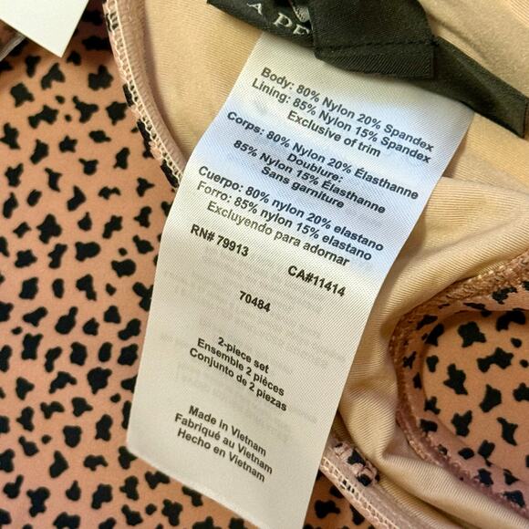 A Pea in the Pod Maternity Animal Print Convertible Two-Piece Swimsuit Set - Picture 10 of 12